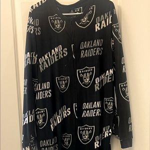 Men’s large Oakland Raiders onesie